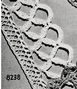 Hairpin Lace Edging Pattern #8238