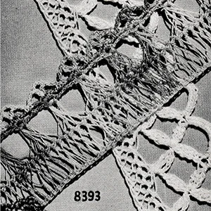 Hairpin Lace Edging Pattern #8393