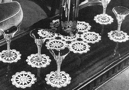 Cocktail Circles Beverage Set Pattern #7190A