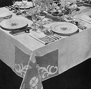 Dinner at Eight Tablecloth Pattern #7196
