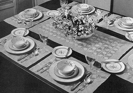 Shepherdess Luncheon Set Pattern #7199