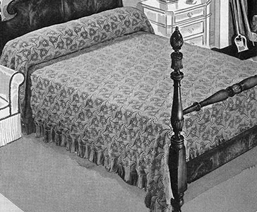 Popcorn Pinwheel Bedspread Pattern #682
