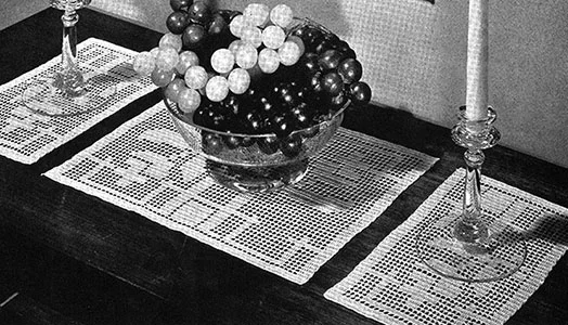 Colonel's Lady Doily Set Pattern #7223