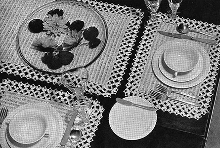 Criss Cross Luncheon Set Pattern #7261