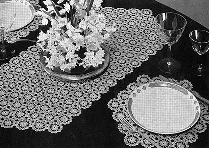 Snowdrift Luncheon Set Pattern #7266