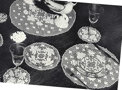 Kate Greenaway Luncheon Set Pattern #7320