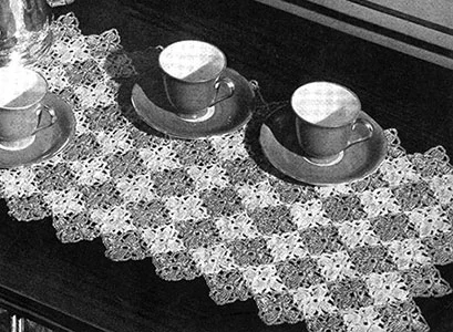 Spanish Tile Runner Pattern #7376-A