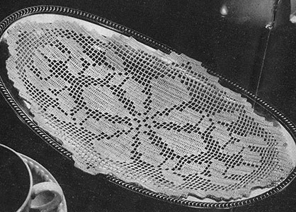 Bread Tray Doily Pattern #7396