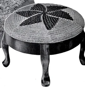 Popcorn Man Stool Cover Pattern #9262