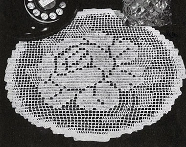 Rose o' Summer Doily Pattern #7553