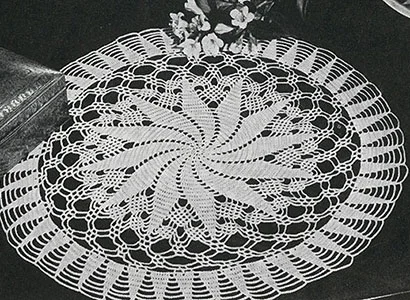 Whirl-a-Way Doily Pattern #7560