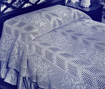 Arrow and Rose Bedspread Pattern #6111