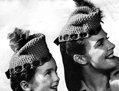 Mother and Daughter Scotch Caps Pattern #PC-1317