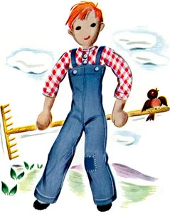 Hiram Farmer Stuffed Doll Pattern #PC-1504