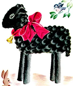 Blackie Black Lamb Stuffed Animal Pattern #PC-1506