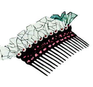 Satin & Sequins Comb Pattern