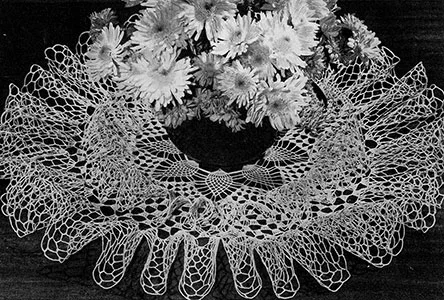 Ruffle Cascade Doily Pattern #D-124
