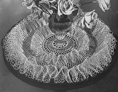 Rose Ruffle Doily Pattern #D-130