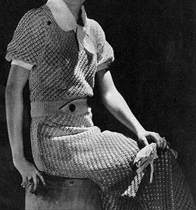 Crocheted Cotton Lace Dress Pattern #102