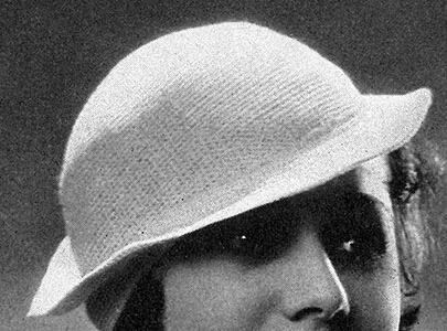 Hat with Tilted Brim Pattern #21