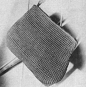 Cotton Crocheted Zipper Purse Pattern #62