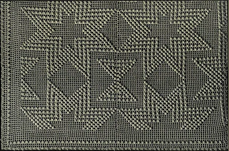 Star and Hour Glass Bedspread Pattern #206