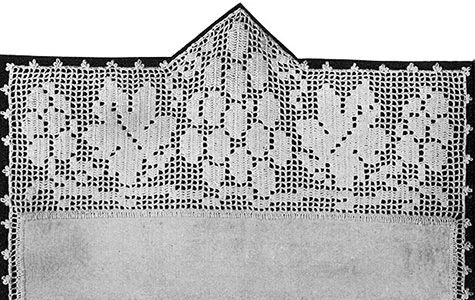 Table Scarf in Grape Design Pattern #230