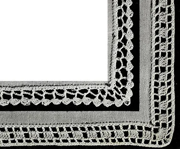 Edgings with Corners Pattern #329A-#329B