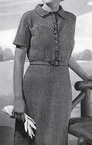 Crocheted Shirtwaist Dress Pattern #108