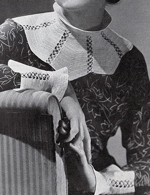 Sectional Collar and Cuff Set Pattern #2017