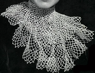 Lace Frill Jabot Pattern #2027