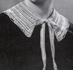 Striped Collar with Ties Pattern #273