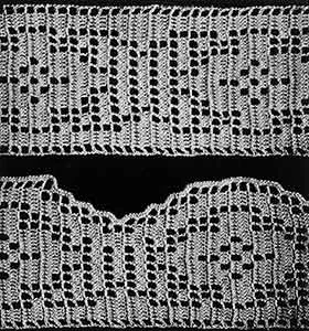 Diamonds on Parade Edging & Insertion Pattern