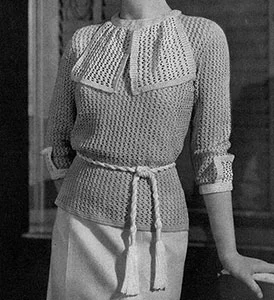 Tea-Time Sweater Pattern #129
