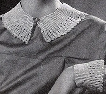Tailored Collar and Cuff Set Pattern