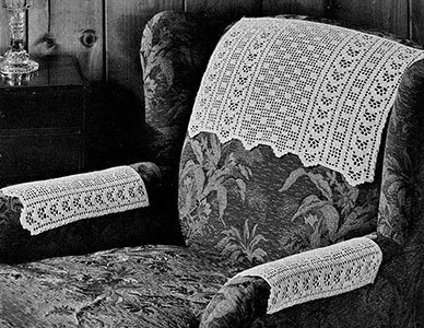 Checker Filet Chair Set Pattern #7038