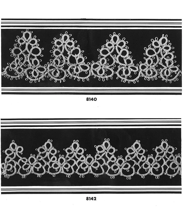 Tatting Edging Patterns #8140, #8142