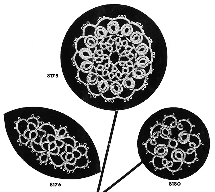 Tatting Medallion Patterns #8175, #8176, #8180