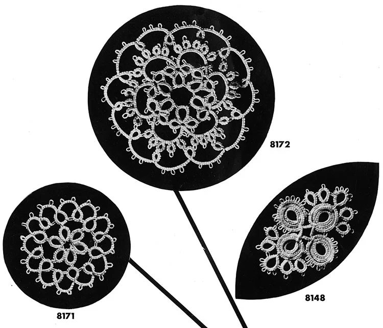 Tatting Medallion Patterns #8171, #8172, #8148