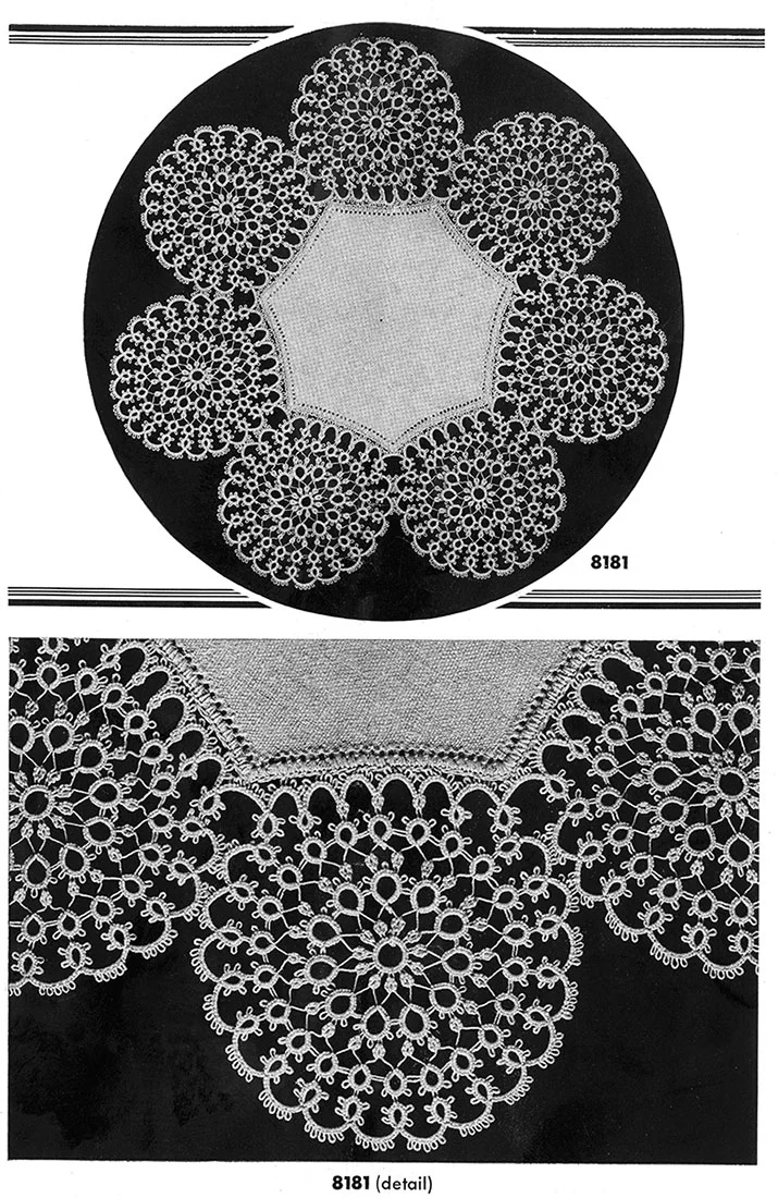 Tatting Doily Pattern #8181