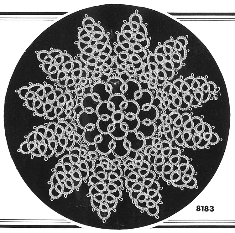 Tatting Doily Pattern #8183