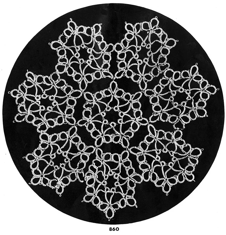 Tatting Doily Pattern #860