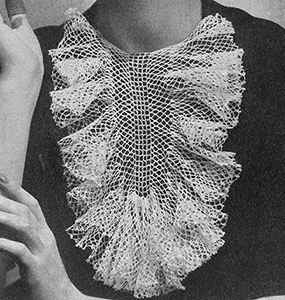 Fishnet Frills Collar Pattern #2211