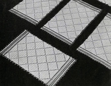 Diamond Luncheon Set Pattern #7006