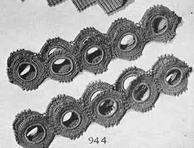 Tie Backs Pattern, No. 944