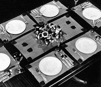 Leaf Luncheon Set Pattern #7073
