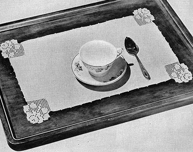 Wild Rose Tray Mat Pattern #7081