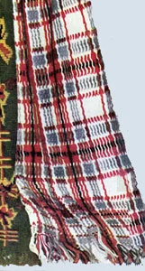 Woven Scotch Plaid Afghan Pattern #5212