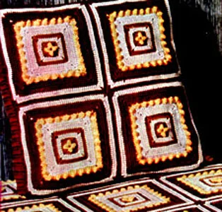 Modern Block Crocheted Pillow Pattern