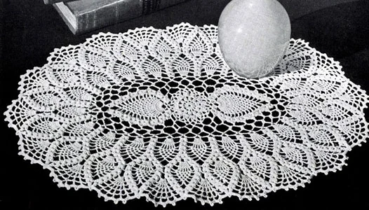Oval Pineapple Doily Pattern